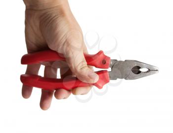 Hand with pliers 