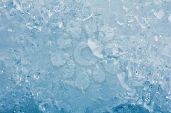 blue background of cold ice