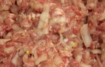 background of minced meat