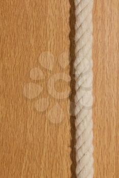 rope on a wooden background
