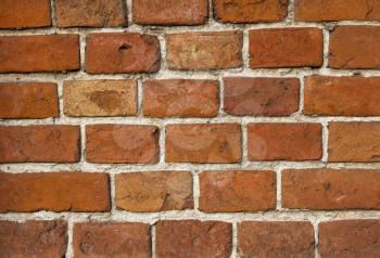 background of an old wall with red bricks