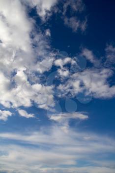 beautiful background of blue sky with clouds