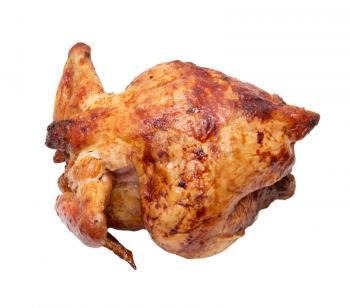 grilled chicken on a plate on a white background