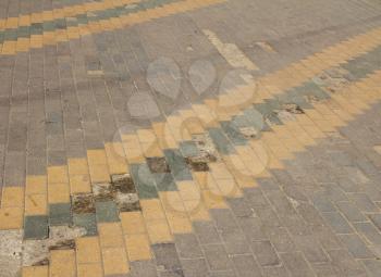 background of paving stone on the road