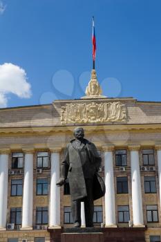 Monument to Lenin in Russia. Lipetsk