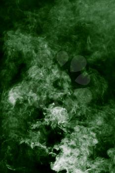 abstract green smoke