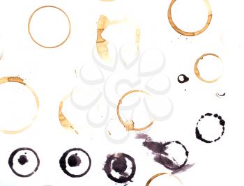 Coffee stains and splatters design pack