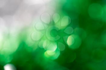 background of green holiday bokeh