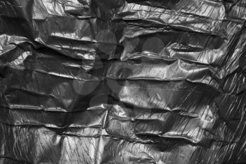 background of black polyethylene. texture