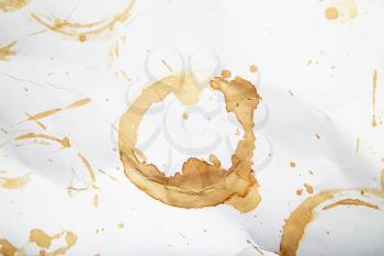 coffee stain on paper