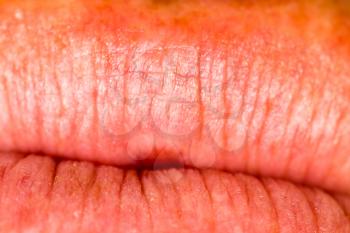 Lips of a man as a background. macro