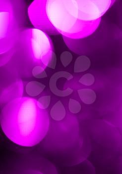 Beautiful Christmas purple bokeh. background