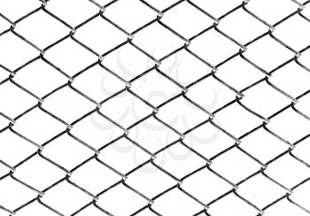 metal grid on a white background
