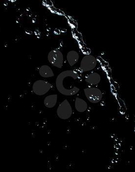 beautiful background with splashes of water on a black background