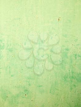 rusty metal painted green paint