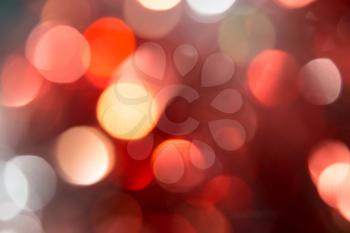 Red  holiday bokeh. Abstract Christmas background