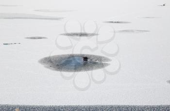 hole in the ice for fishing