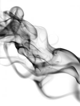 Abstract smoke on white background