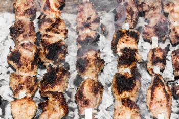 shish kebab on a stick