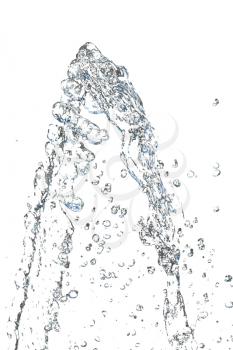 abstract background. with splashes of water on a white background