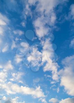 Beautiful clouds on a blue sky as background