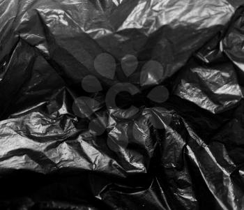 background of black plastic bag