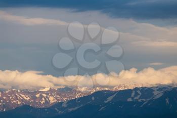 Tien Shan Mountains after the storm
