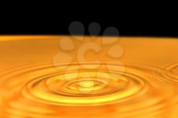 background of golden water with circles