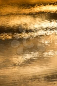 Sunset reflection in water