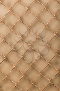 Background of the metal mesh fence