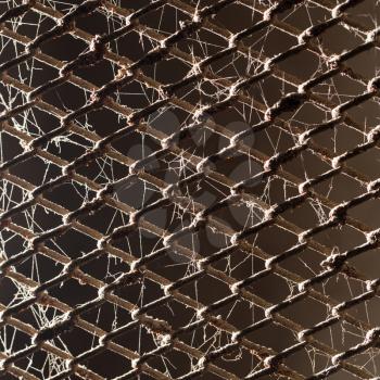 abstract background of old metal fence