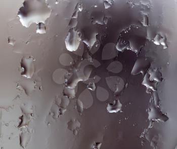 water droplets on glass as background