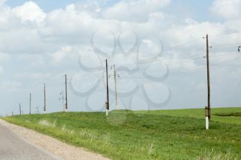 power poles in nature