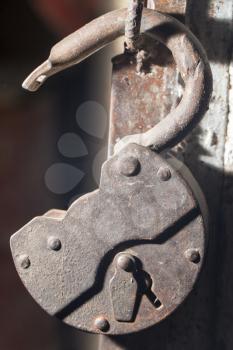 old iron lock