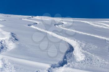 snow slope for skiing