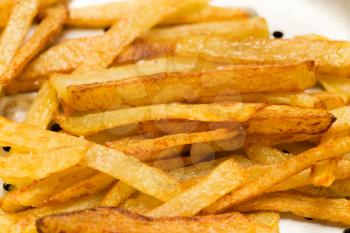 french fries background, closeup shot
