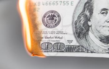 100 USD burn