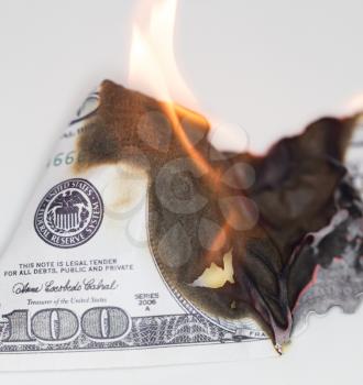 100 USD burn
