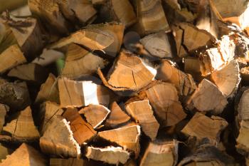 firewood as background