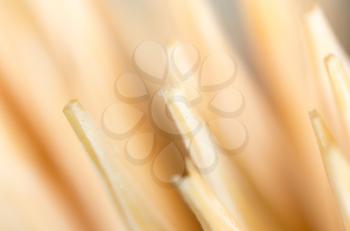 toothpicks as a background. macro