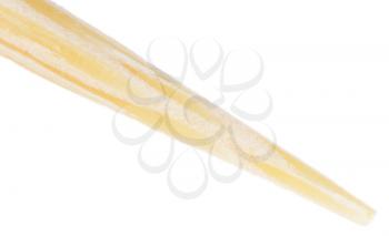 toothpick on a white background. macro