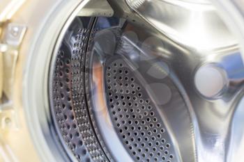 drum washing machine as a background