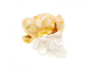 popcorn on a white background