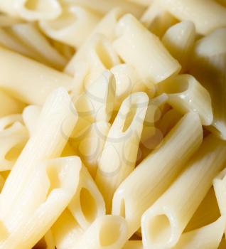 cooked pasta as background