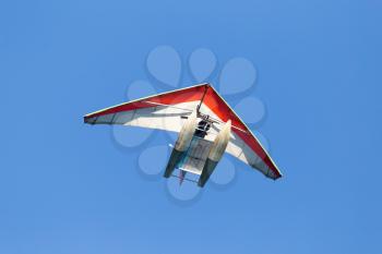 Glider plane in the sky