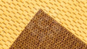 material from the carpet as background