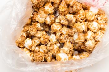 popcorn as a background. macro