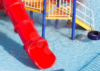 slides in the water park