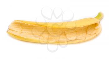 banana peel on a white background