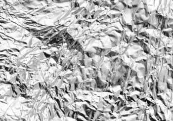 silver foil as a background